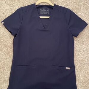 ❌SOLD❌ Figs - Women’s Navy Casma Three Pocket Scrub Top XS